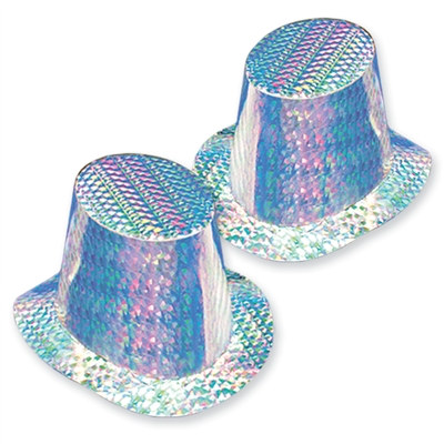 Silver Prismatic Top Hat (sold 25 per box)