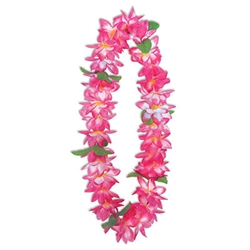Whether you planning a Jungle, Luau or Cruise party, your guest will love this colorful Big Island Floral Lei.  Sold one per package and colors as pictured, the lei is 36" long.
