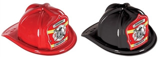Firefighter Volunteer Hat with Red Shield (Choose Color)