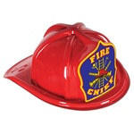 Red Fire Chief Hat (Blue Shield)