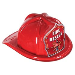 Red Fire Rescue Firefighter Hat