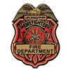 Jr Firefighter Plastic Badge w/Clip