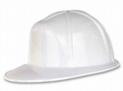 White Plastic Construction Helmet