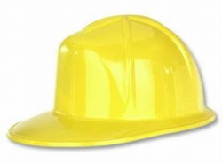 Yellow Plastic Construction Helmet