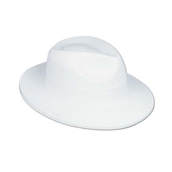 White Velour Fedora