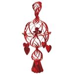 Celebrate Valentine's Day and express your love for your significant other by hanging this Metallic Cupid & Heart at your home. It has an exquisite look and everyone is sure to love it. The decoration measures 29 inches and comes one (1) per package.