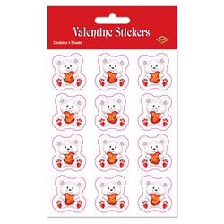 Valentine Bear Stickers