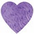 Purple Embossed Foil Heart Cutout (4 inch)