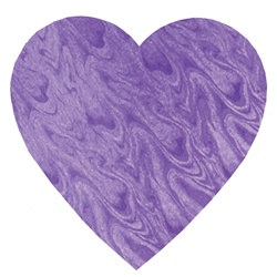 Purple Embossed Foil Heart Cutout (9 inch)