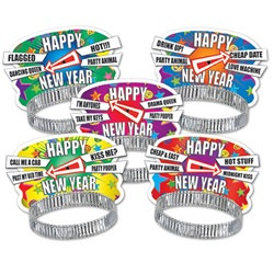 Party Personality New Year Tiaras (sold 50 per box)