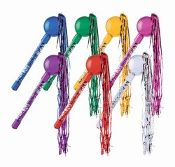 Metallic Assorted Colors Tasseled Maracas