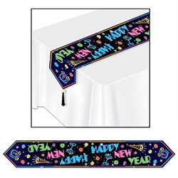 Printed Happy New Year Table Runner