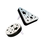 Black and Silver Plastic Metallic Noisemakers