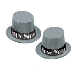 Simply Silver New Year Topper Hats (1/pkg)