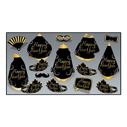 Planning a small celebration for New Year's Eve and don't want to break your budget?
This Simply Paper New Year Assortment for 10 is the answer!
Each assortment includes 5 Party hats, 5 Tiaras and 10 photo fun signs to help make lasting memories.