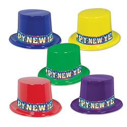 Rainbow Blast New Year Topper Hats (1/pkg)