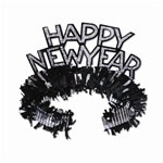 Black and Silver Happy New Year Regal Tiaras (sold 50 per box)