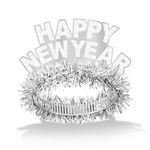 White Happy New Year Regal Tiara