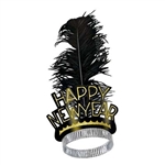 Black and Gold Swing New Year Tiaras