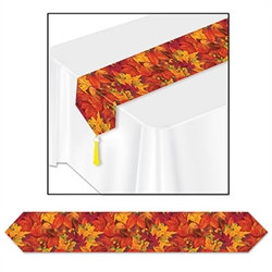 Printed Fall Leaf Table Runner