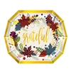 Show your friends how much you care with these classic Friendsgiving Dessert Plates.  They'll look great on your table and hat special touch you're looking for.  Sold 8 plates per pack,  Plates measure 7.5 x6.25 inches. Plates are not microwave safe.