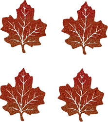 Glittered Maple Leaves