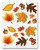 Fall Leaf Stickers (4 sheets/pkg)