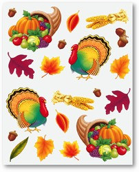 Thanksgiving Stickers (4 sheets/pkg)
