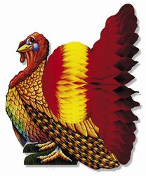 Madras Turkey Centerpiece, 12 inches