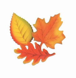 Printed Leaves, 12 inches (9/Pkg)