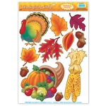 Thanksgiving Window Clings (11/sheet)