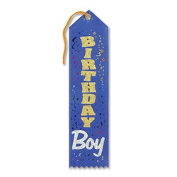 Blue Birthday Boy Ribbon