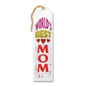 White and Red World's Best Mom Ribbon