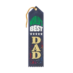 Navy World's Best Dad Ribbon