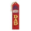 Red World's Best Dad Ribbon