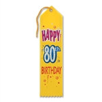 Happy 80th Birthday Ribbon