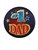 #1 Dad Satin Button