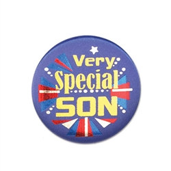 Very Special Son Satin Button