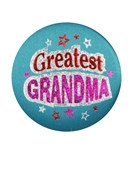 Greatest Grandma Satin Button