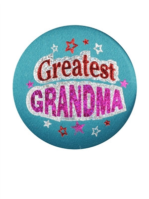 Greatest Grandma Satin Button