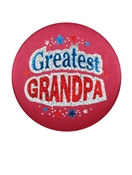 Greatest Grandpa Satin Button