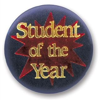Student of the Year Satin Button