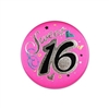 Sweet Sixteen Satin Button