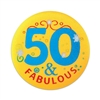 50 And Fabulous Satin Button