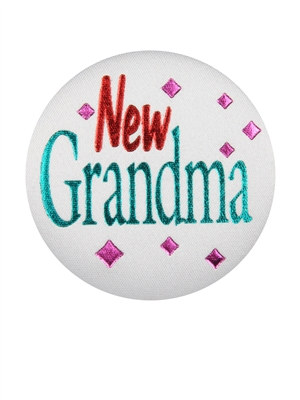 New Grandma Satin Button