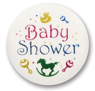 Baby Shower Satin Button