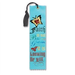 Faith Is Knowing That He Will Jeweled Bookmark