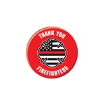 Let those who serve your community know how much they are appreciated with this striking Thank You Firefighters Button.
2 inch diameter with pin on the back.

Please Note: Not intended for children under 14 years old.