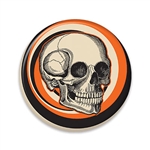 Vintage Halloween Skull Button