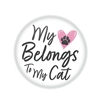My Heart Belongs To My Cat Button